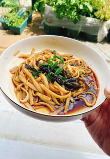 Chinese Cooking at Home: Shanghai Scallion Noodle