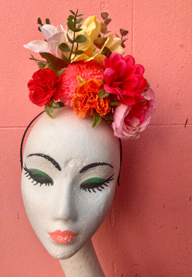 Flower Pom Pom Headdress Workshop