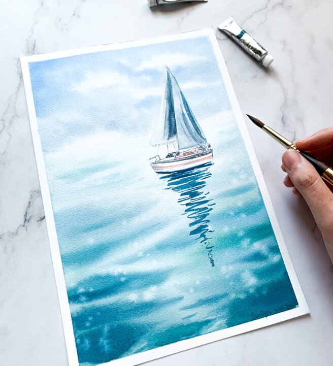 Learn Watercolour Painting - Ocean Waters