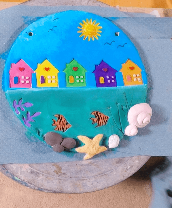Make a Ceramic Seaside Wall Hanging