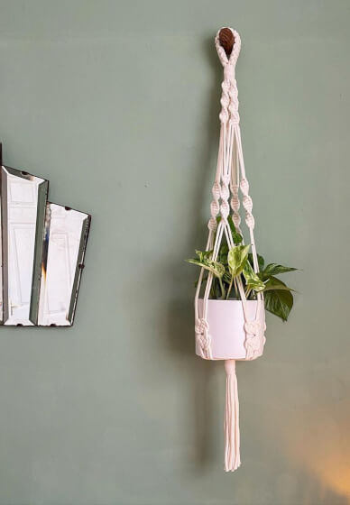 Make a Macrame Plant Hanger at Home