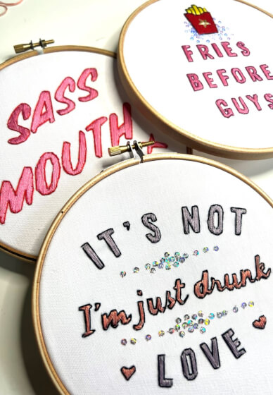 Sip and Sew Embroidery Workshop