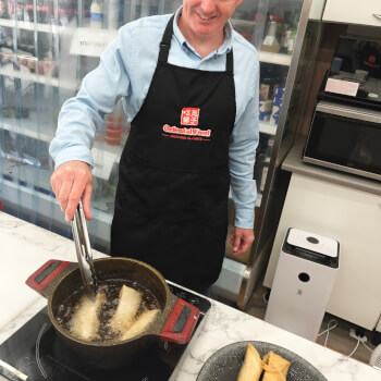 Wrap Spring Rolls and Cook