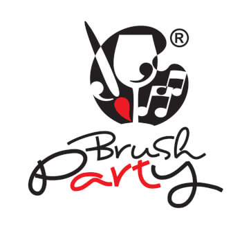 Brush Party with Jordan, painting teacher
