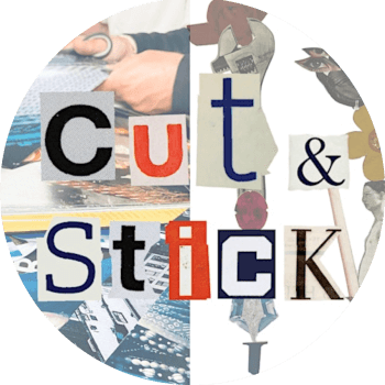 Cut and Stick, paper craft and ink teacher