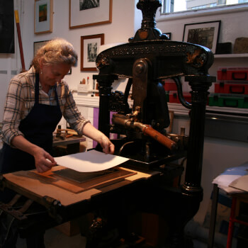 Julie Evans Printmaker, print making teacher